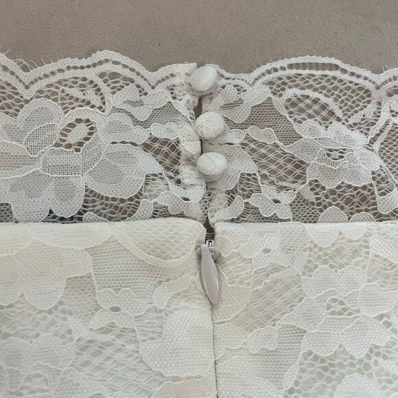 Torrid NWT Special Occasion Ivory Lace Off Shoulder Bodycon Dress Size 28 - Picture 7 of 14